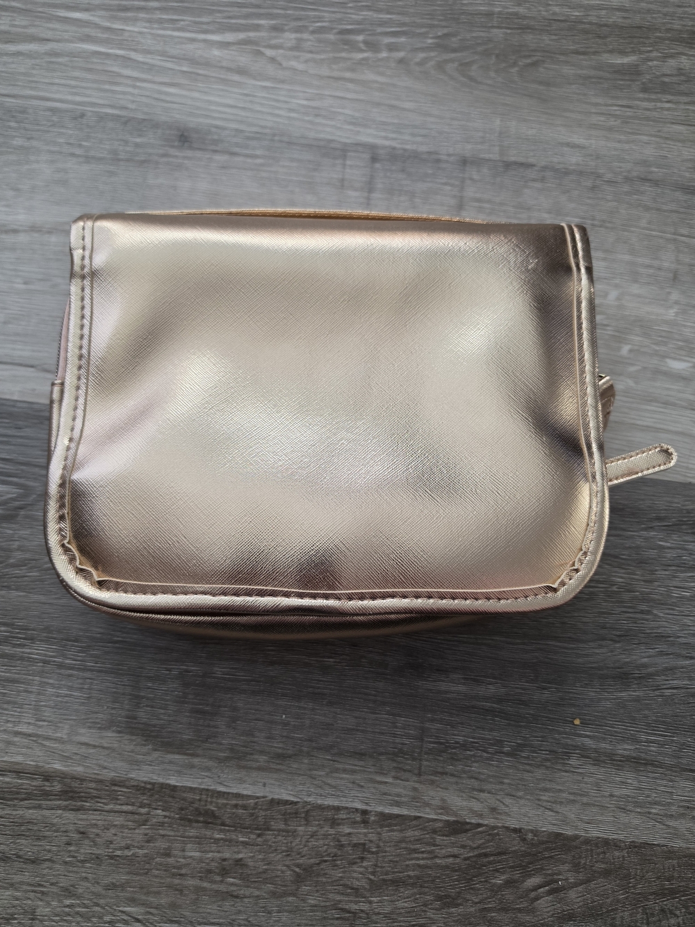Metallic Rose Cosmetic Travel Pouch - Women’s Toiletry Bag